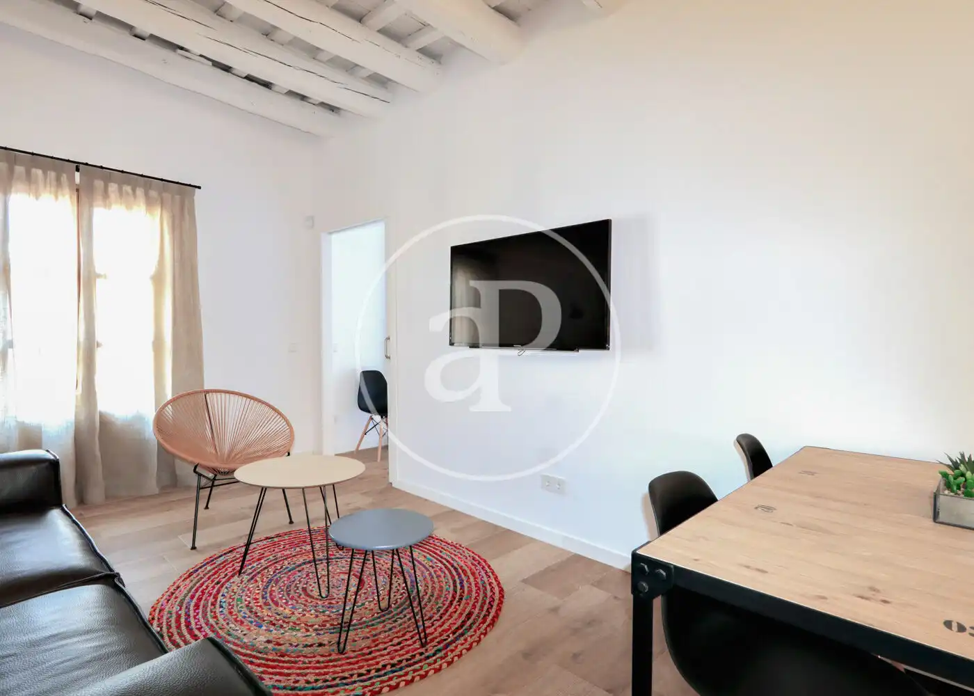 Sala d'estar de Pis en venda en Barcelona amb Aire condicionat, Calefacció i Moblat