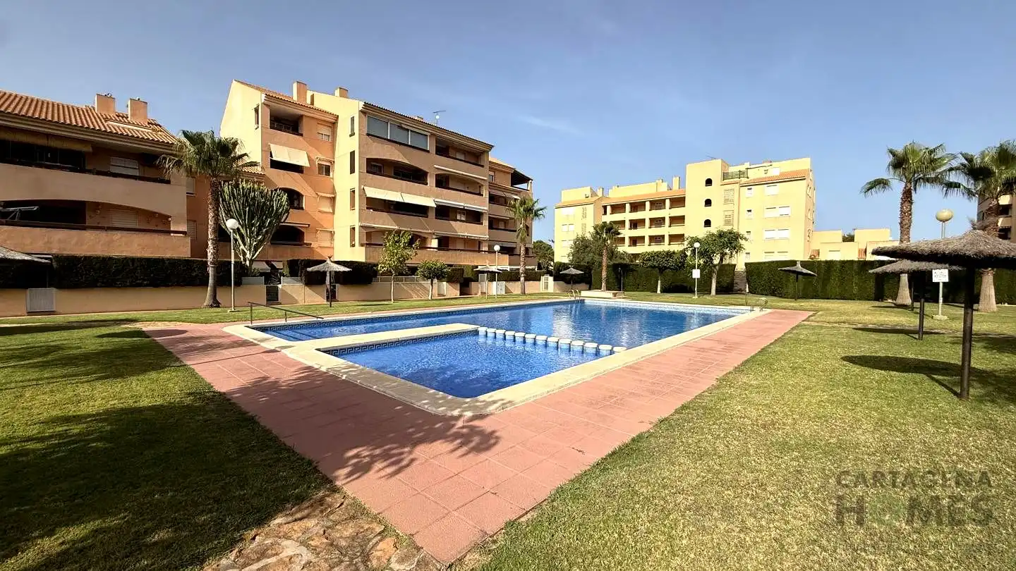 Swimming pool of Ground floor for sale in Cartagena  with Air Conditioner, Private garden and Terrace