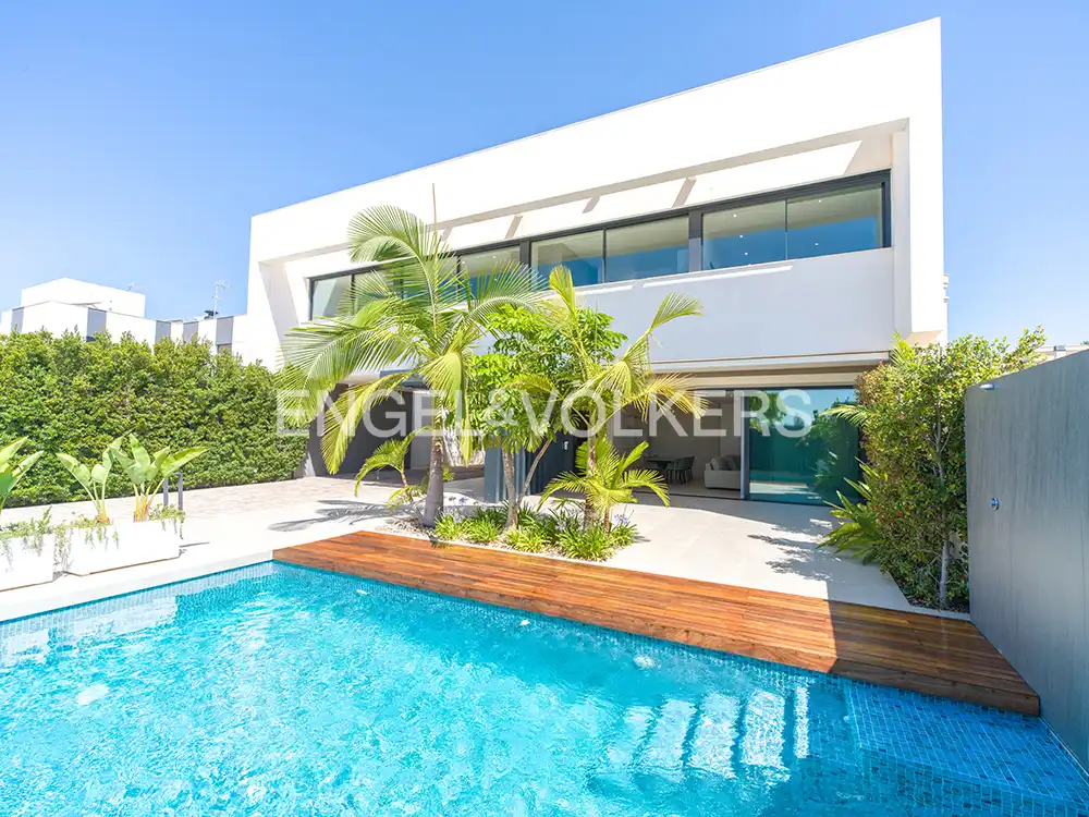 Exterior view of Houses for sale in Elche / Elx  with Air Conditioner, Heating and Private garden