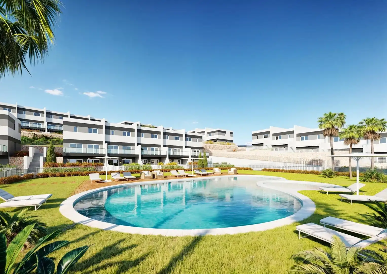 Adosado con piscina en venta en Balcón de Finestrat - Terra Marina