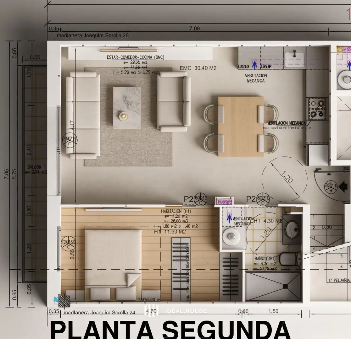 Dúplex amb terrassa en venda a Carrer de Joaquim Sorolla 26