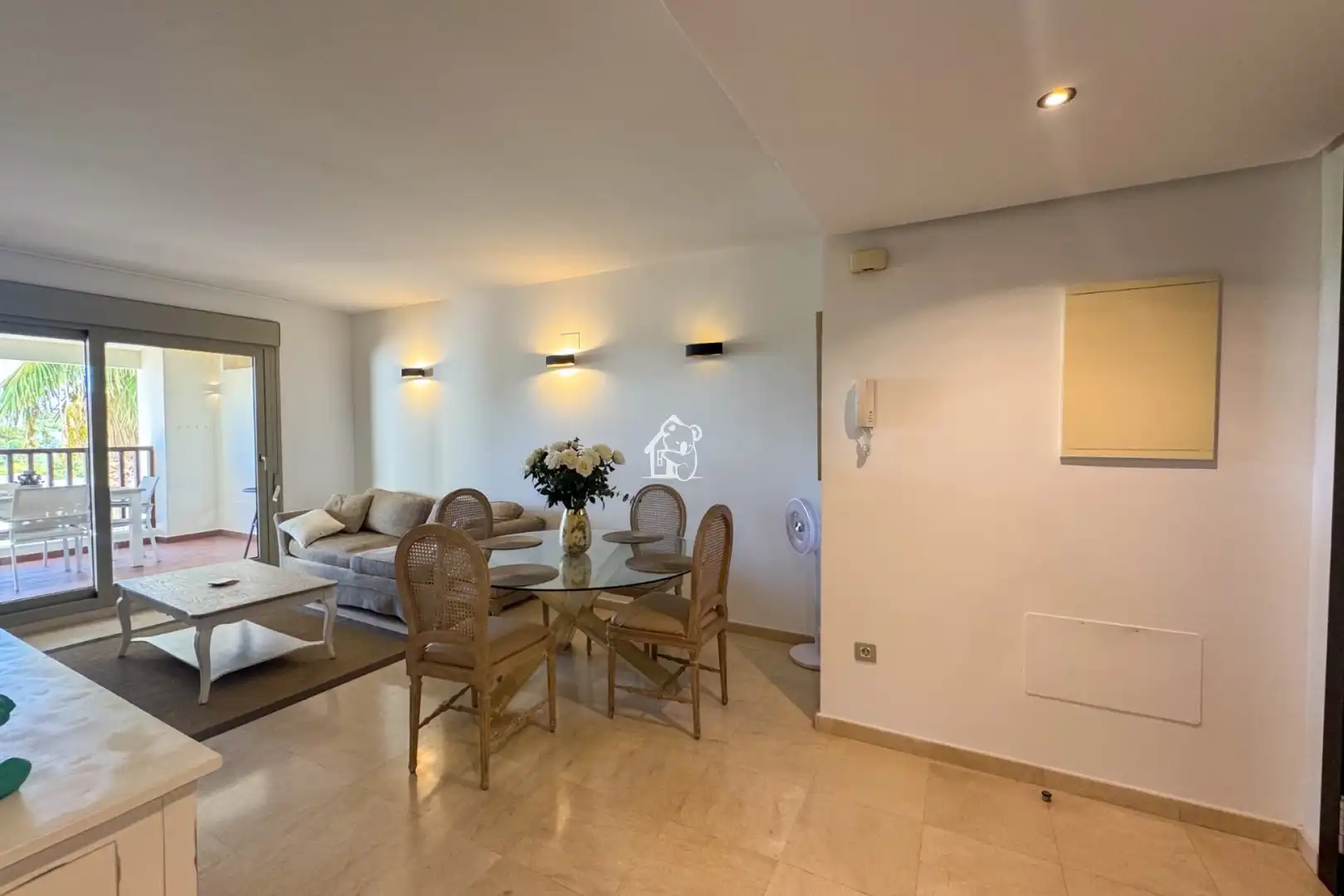 Wohnzimmer von Wohnung zur Miete in Orihuela mit Klimaanlage, Schwimmbad und Möbliert