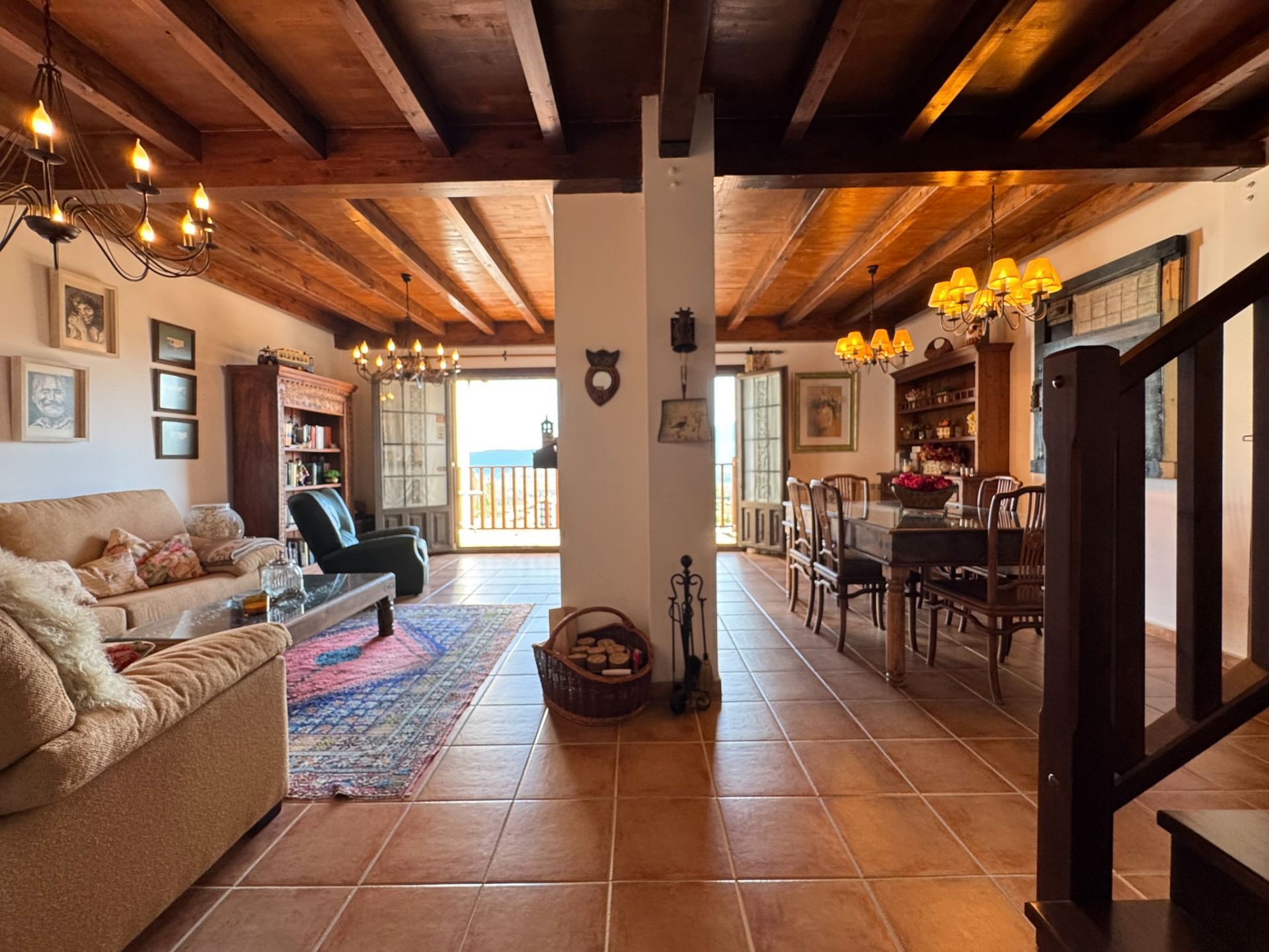 Dining room of Duplex for sale in Jaca  with Heating, Parquet flooring and Terrace