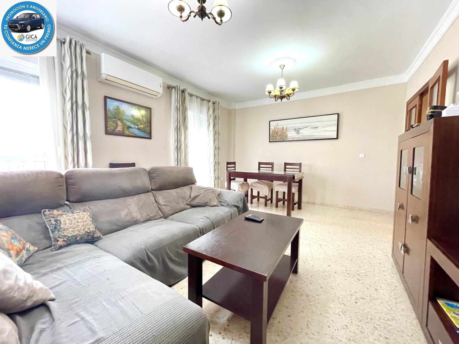 Sala de estar de Piso en venta en El Cuervo de Sevilla con Aire acondicionado, Calefacción y Balcón