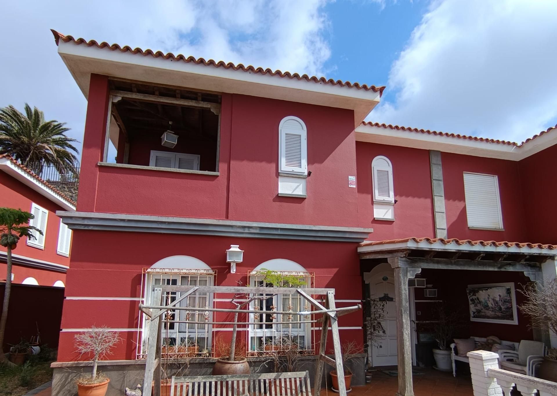 Exterior view of Single-family semi-detached for sale in Las Palmas de Gran Canaria  with Private garden and Terrace