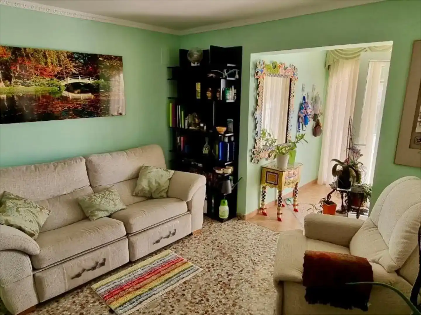 Living room of Houses for sale in Calpe / Calp  with Air Conditioner, Swimming Pool and Balcony