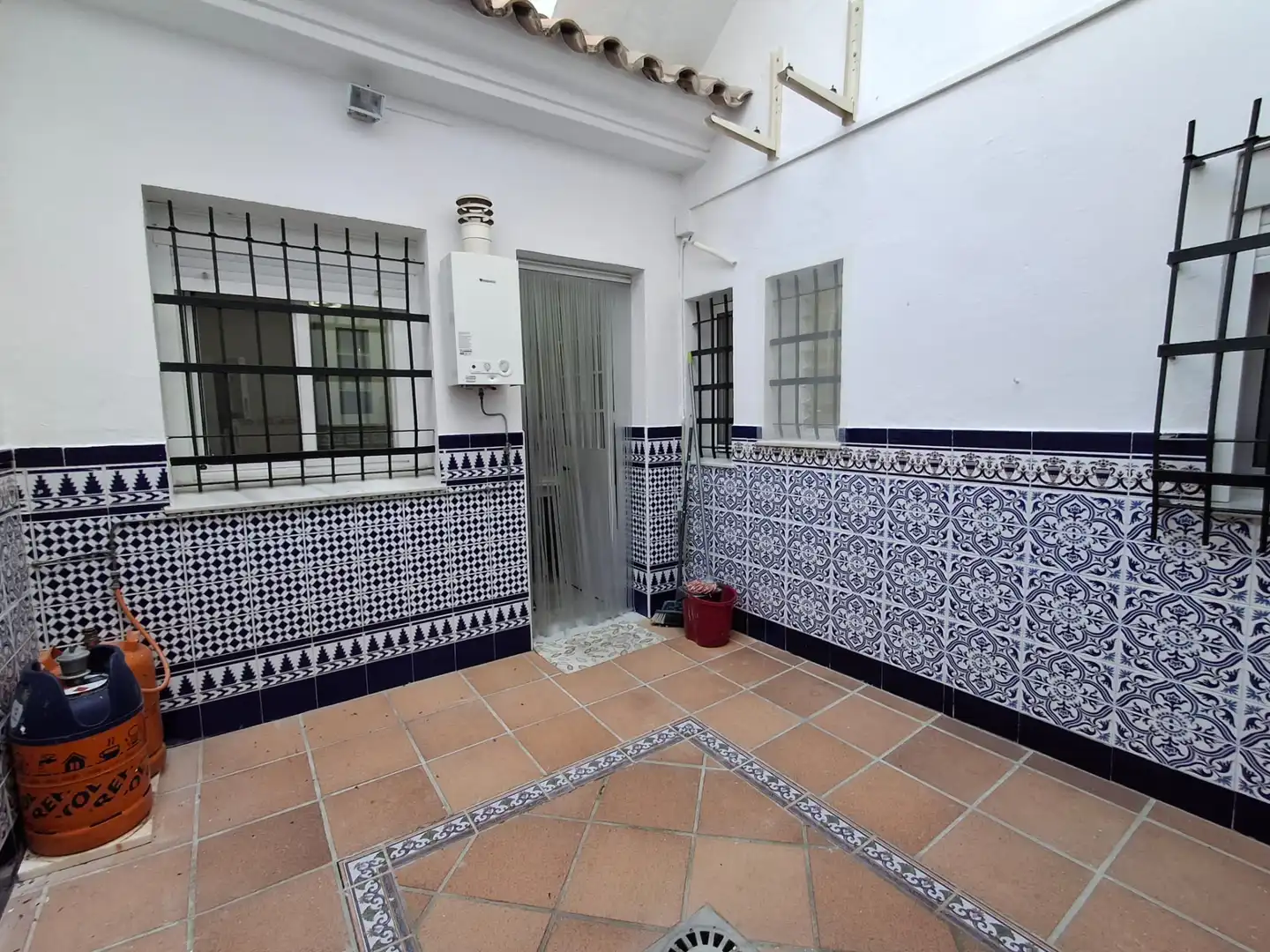 Terraza de Piso de alquiler en El Puerto de Santa María con Amueblado y Lavadora