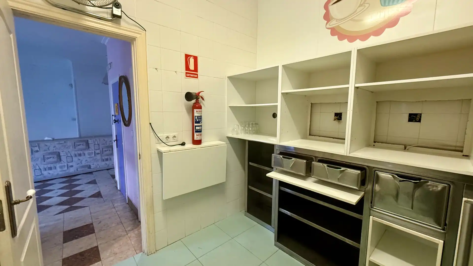 Küche von Geschaftsraum zur Miete in Portugalete mit Möbliert