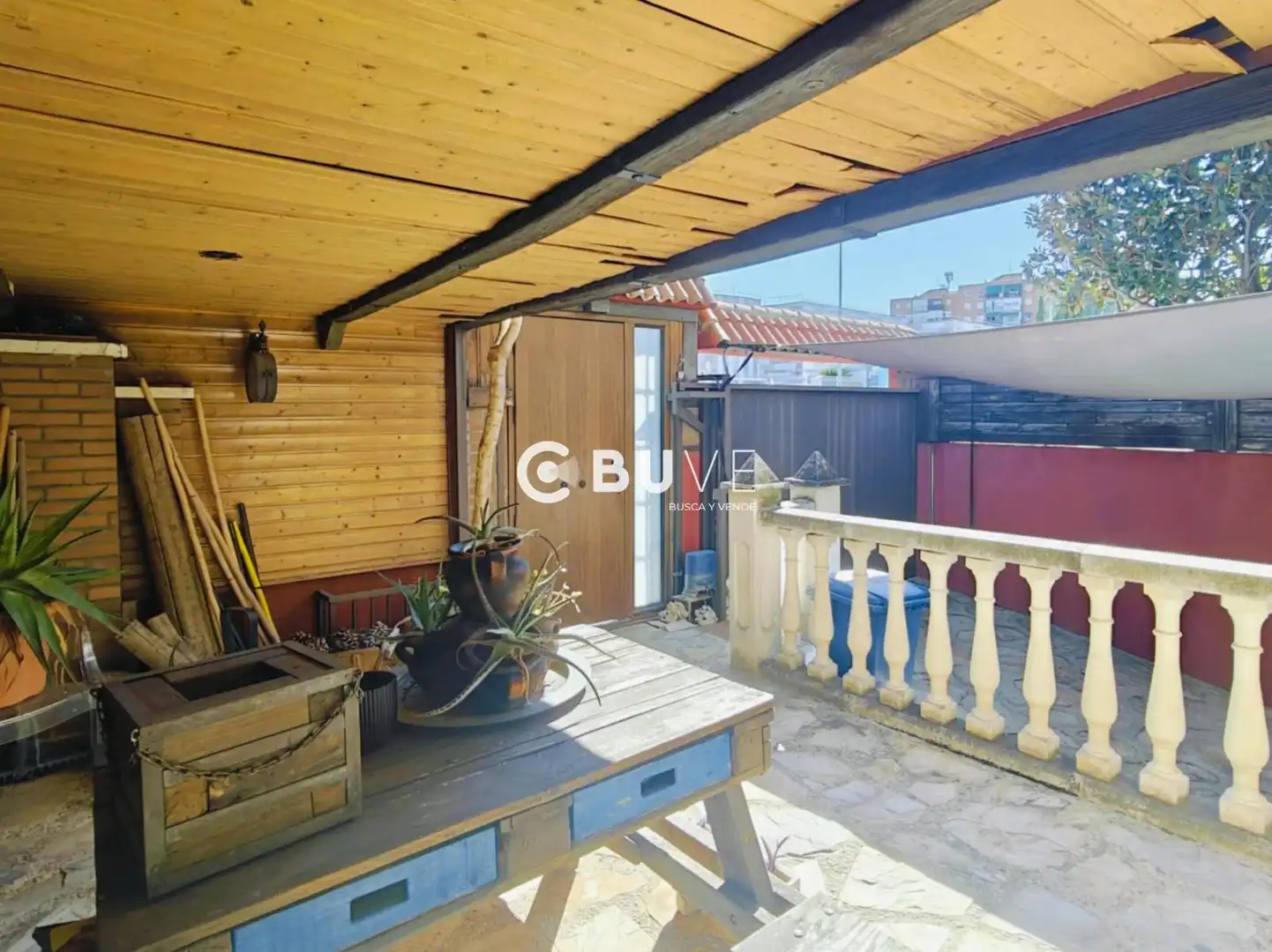 Terrassa de Casa adosada en venda en Fuenlabrada amb Aire condicionat, Calefacció i Jardí privat