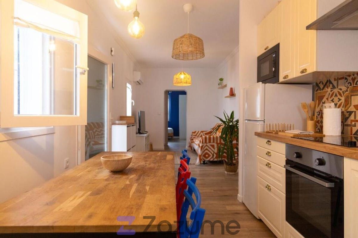 Cuina de Àtic de lloguer en  Cádiz Capital amb Aire condicionat, Terrassa i Moblat