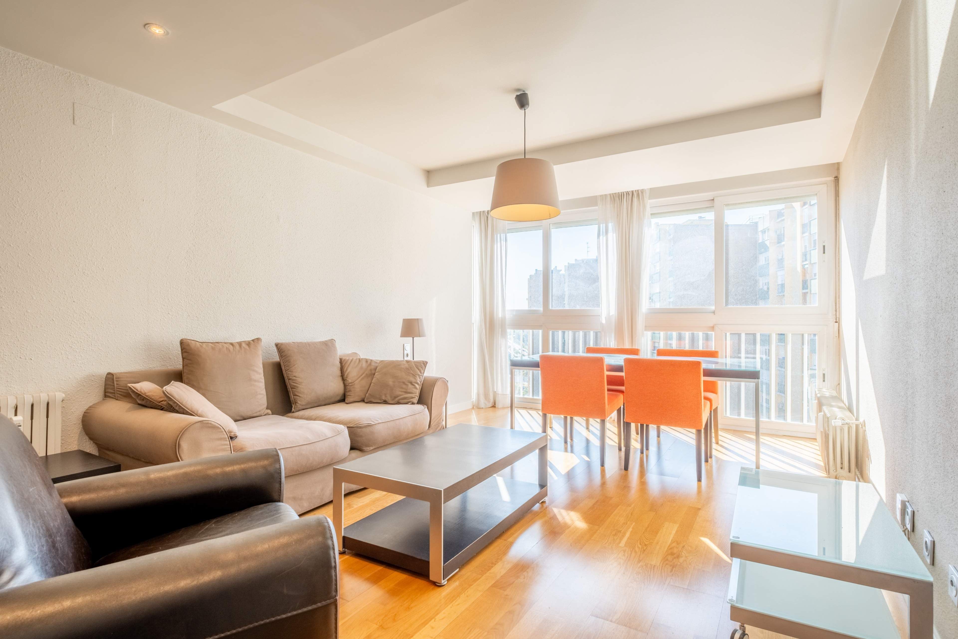 Living room of Flat for sale in  Zaragoza Capital  with Parquet flooring