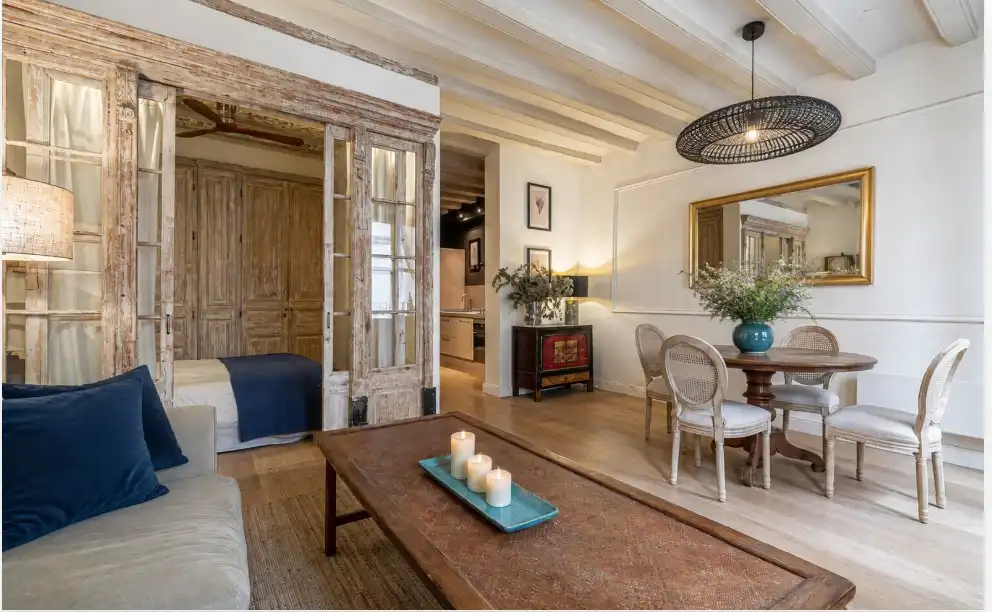 Sala de estar de Piso en venta en Barcelona con Aire acondicionado, Horno y Lavadora