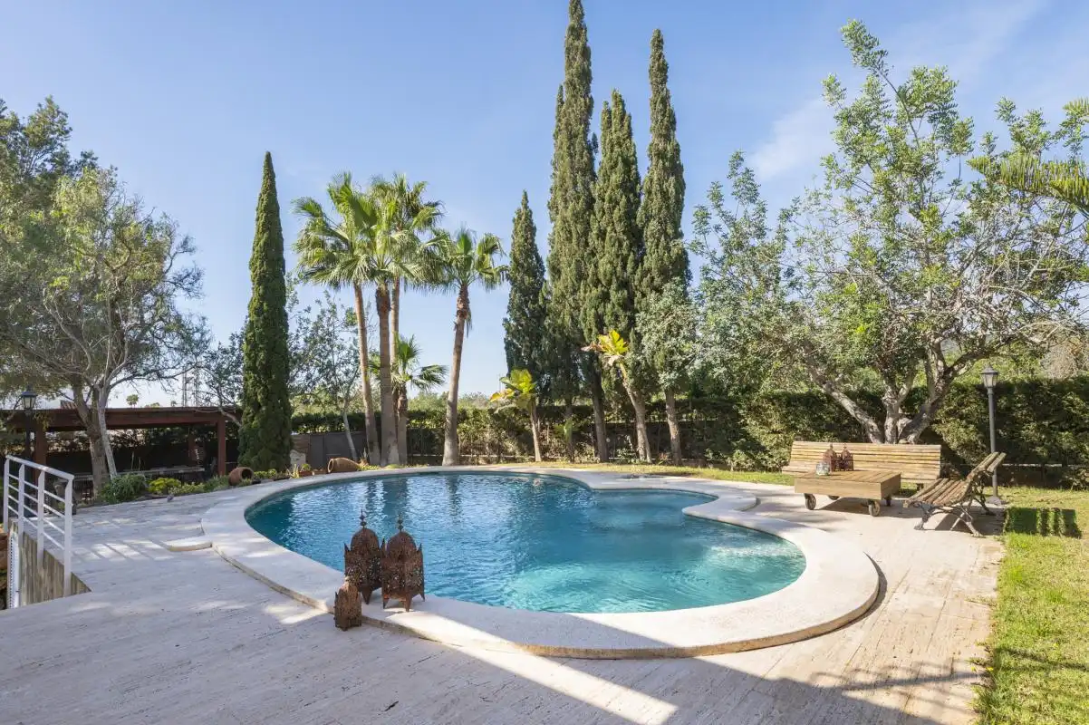 Piscina de Casa o chalet de alquiler en Sant Josep de sa Talaia con Aire acondicionado, Calefacción y Jardín privado