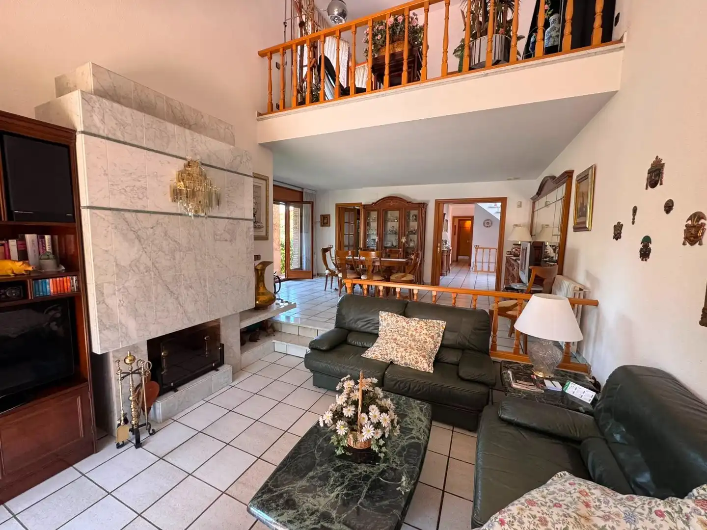 Sala de estar de Casa o chalet en venta en Santa Maria de Palautordera con Aire acondicionado, Calefacción y Jardín privado