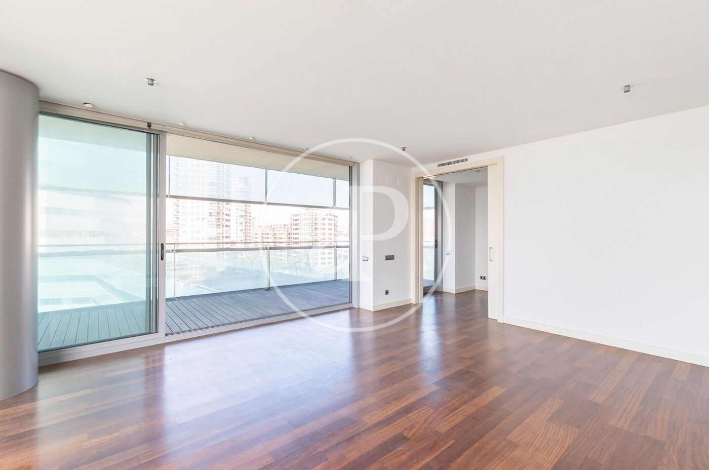 Wohnzimmer von Wohnung zur Miete in  Barcelona Capital mit Klimaanlage, Heizung und Terrasse