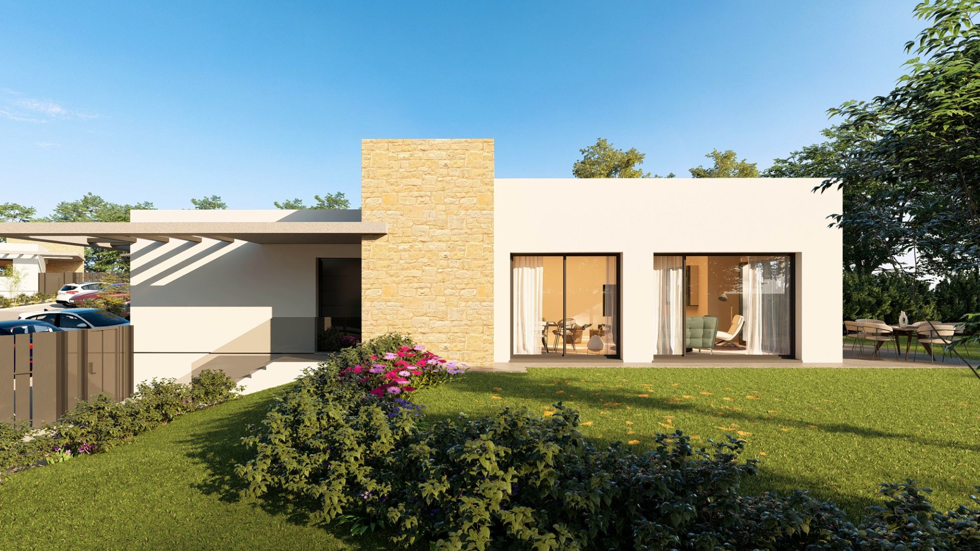 Exterior view of House or chalet for sale in Sevilla la Nueva  with Private garden