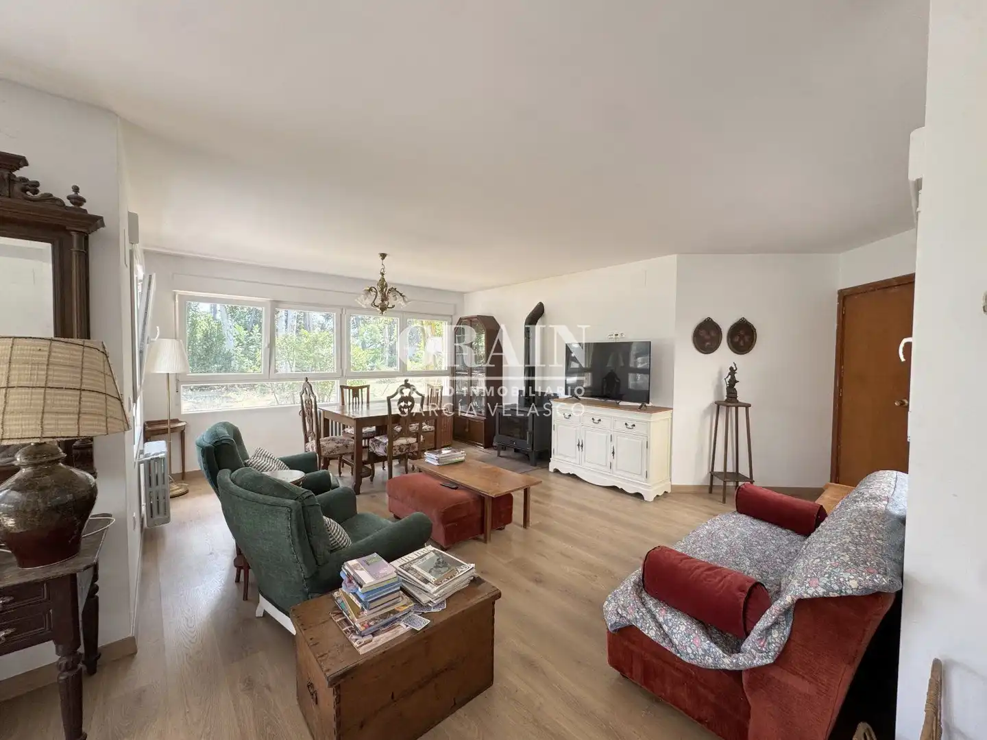 Living room of Houses for sale in Albacete  with Heating, Swimming Pool and Balcony