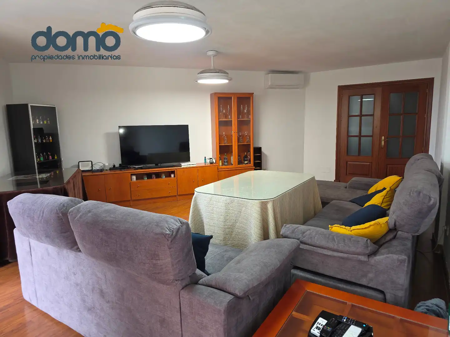 Living room of Flat for sale in El Ejido  with Air Conditioner, Parquet flooring and Terrace