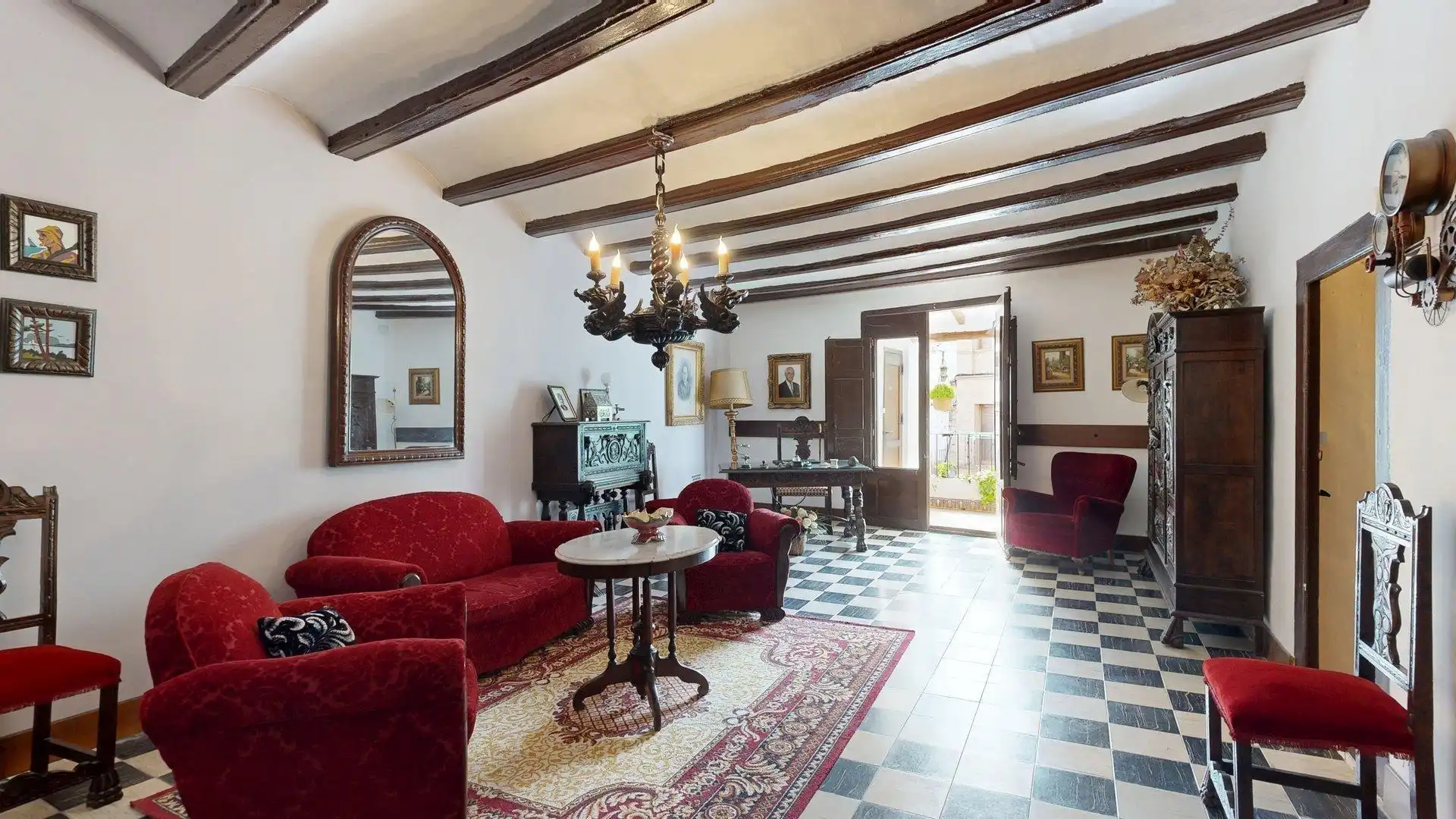 Sala de estar de Casa o chalet en venta en Magallón con Jardín privado, Terraza y Amueblado