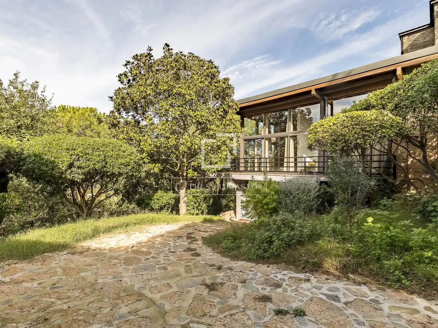 Vista exterior de Casa o chalet en venta en Barcelona con Aire acondicionado, Calefacción y Jardín privado