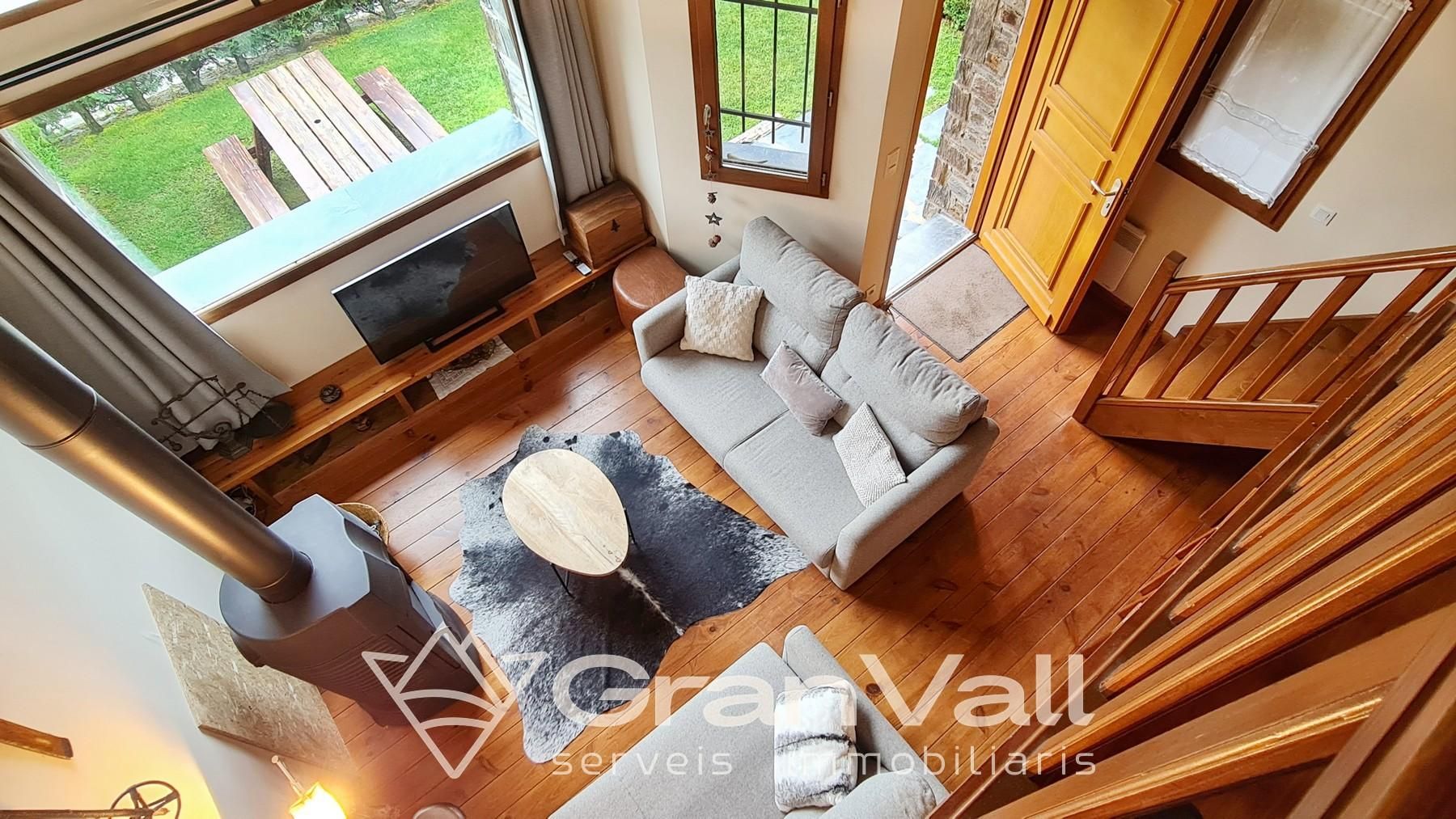 Sala de estar de Casa adosada en venta en Saillagouse con Calefacción, Jardín privado y Terraza