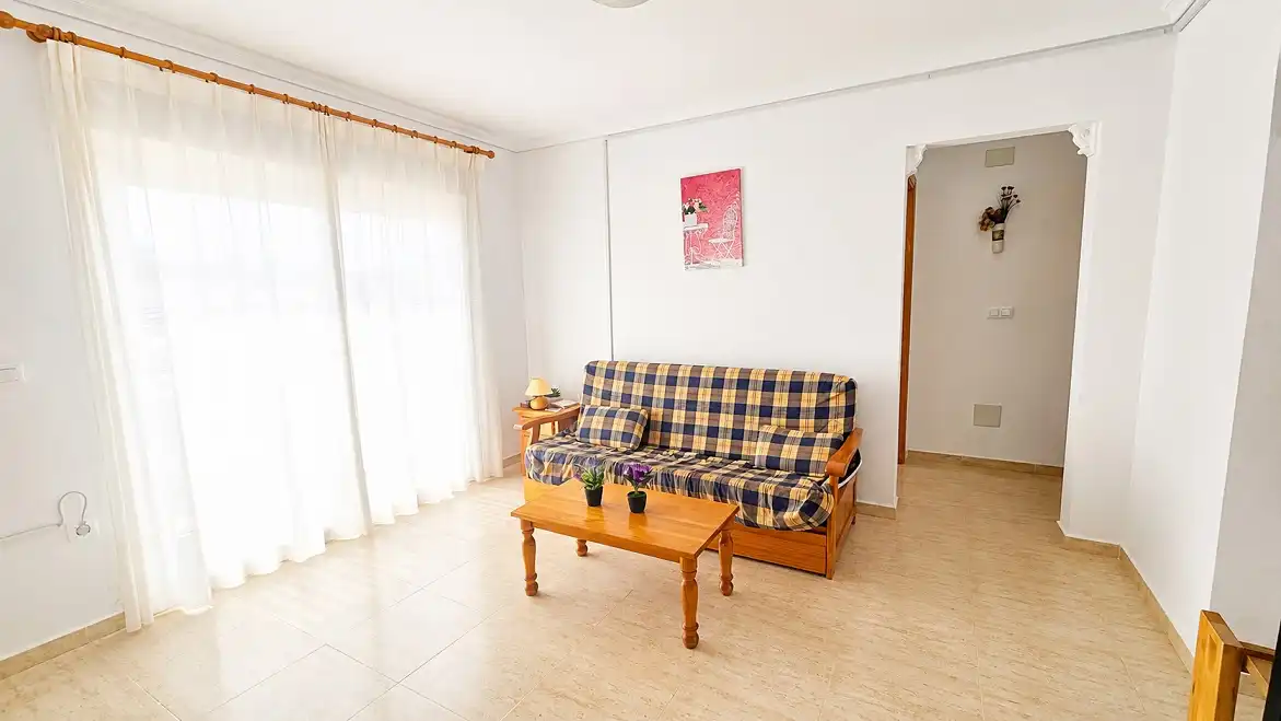 Living room of Apartments for sale in Santa Pola  with Terrace, Furnished and Balcony