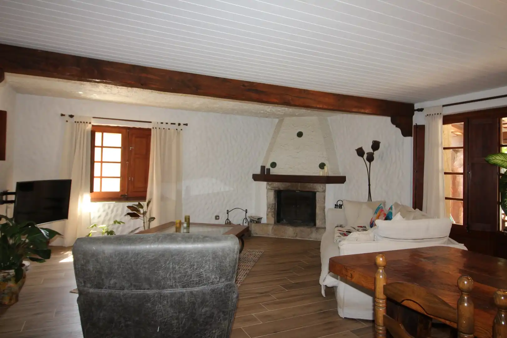 Living room of Houses for sale in Darnius  with Heating, Terrace and Storage room
