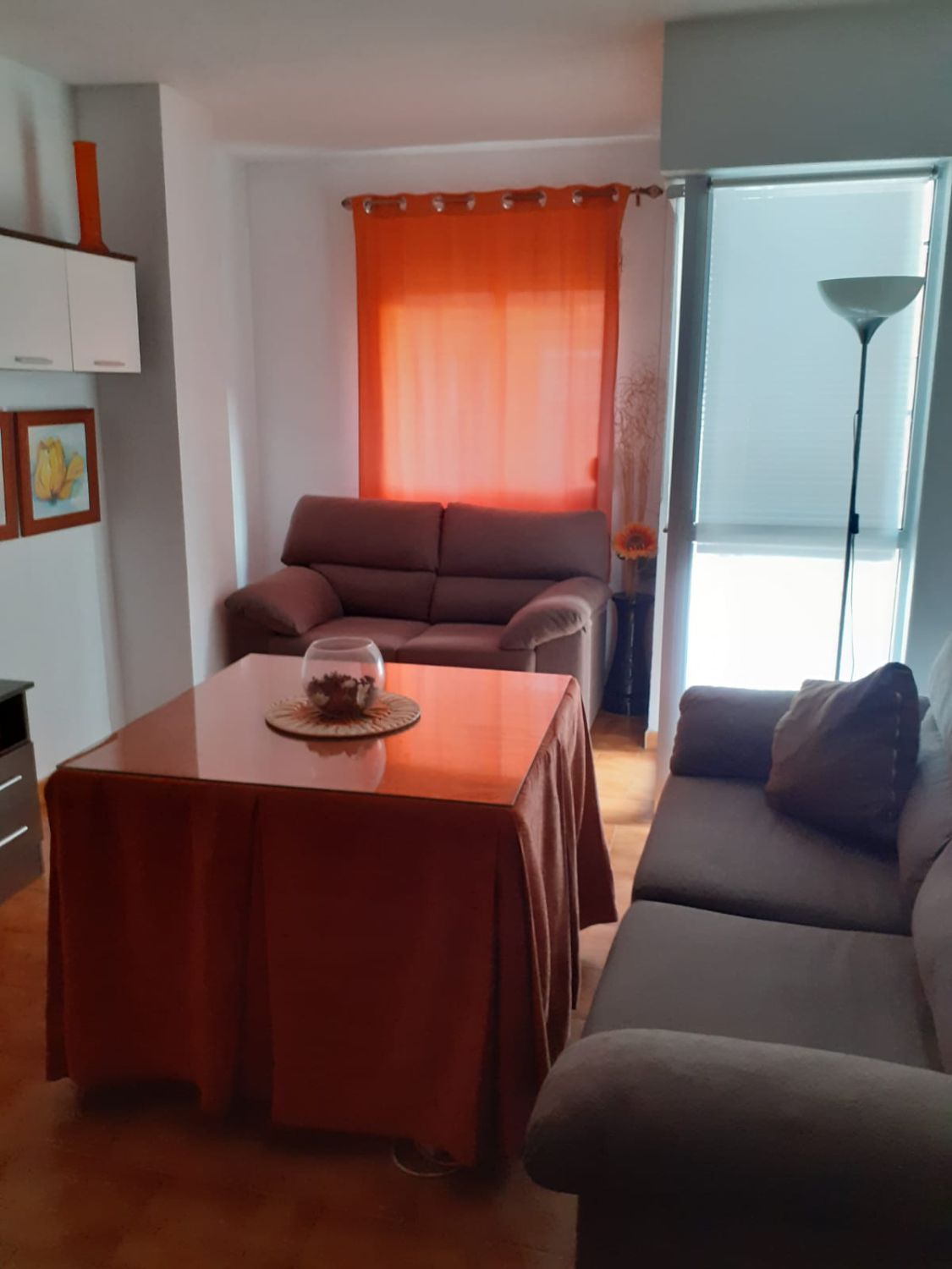 Sala d'estar de Pis de lloguer en  Huelva Capital amb Aire condicionat, Terrassa i Balcó