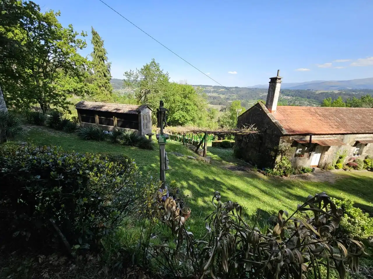 Jardín de Finca rústica en venta en A Cañiza   con Calefacción, Jardín privado y Terraza