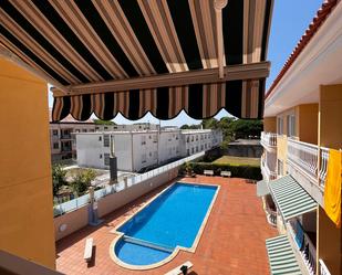 Swimming pool of Flat for sale in Sanxenxo  with Terrace and Balcony