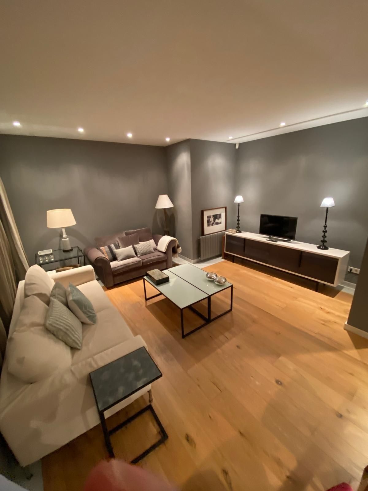 Sala de estar de Piso de alquiler en  Valencia Capital con Aire acondicionado, Calefacción y Parquet