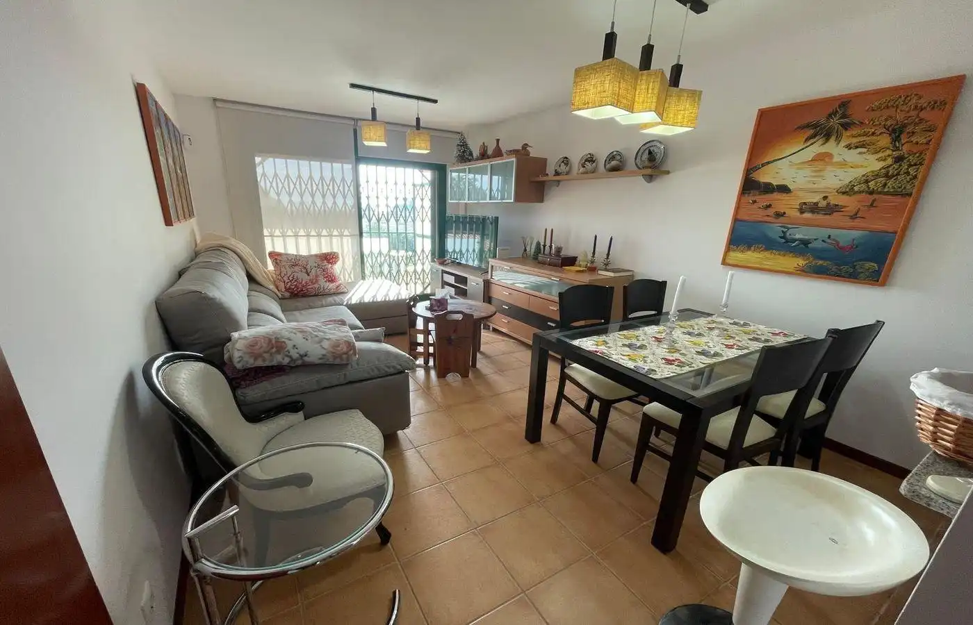 Sala de estar de Apartamento en venta en Amposta con Aire acondicionado, Calefacción y Terraza
