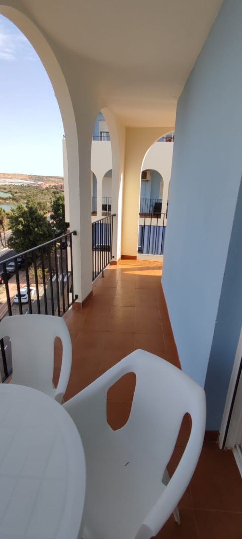 Terraza de Apartamento de alquiler en El Ejido con Aire acondicionado, Calefacción y Jardín privado