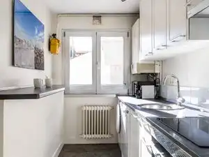 Kitchen of Flat for rent in Madrid  with Air Conditioner, Heating and Furnished