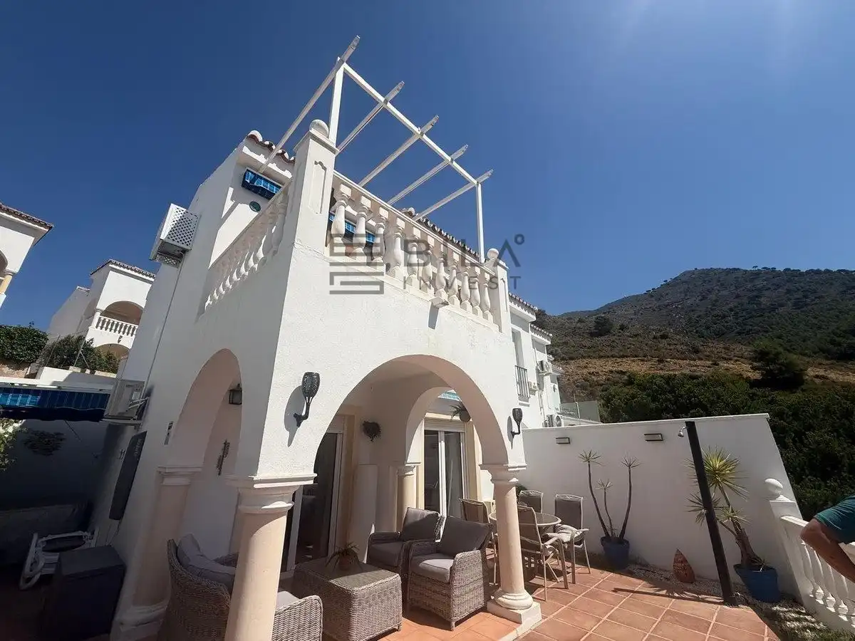 Terrassa de Casa adosada en venda en Mijas amb Aire condicionat, Terrassa i Traster