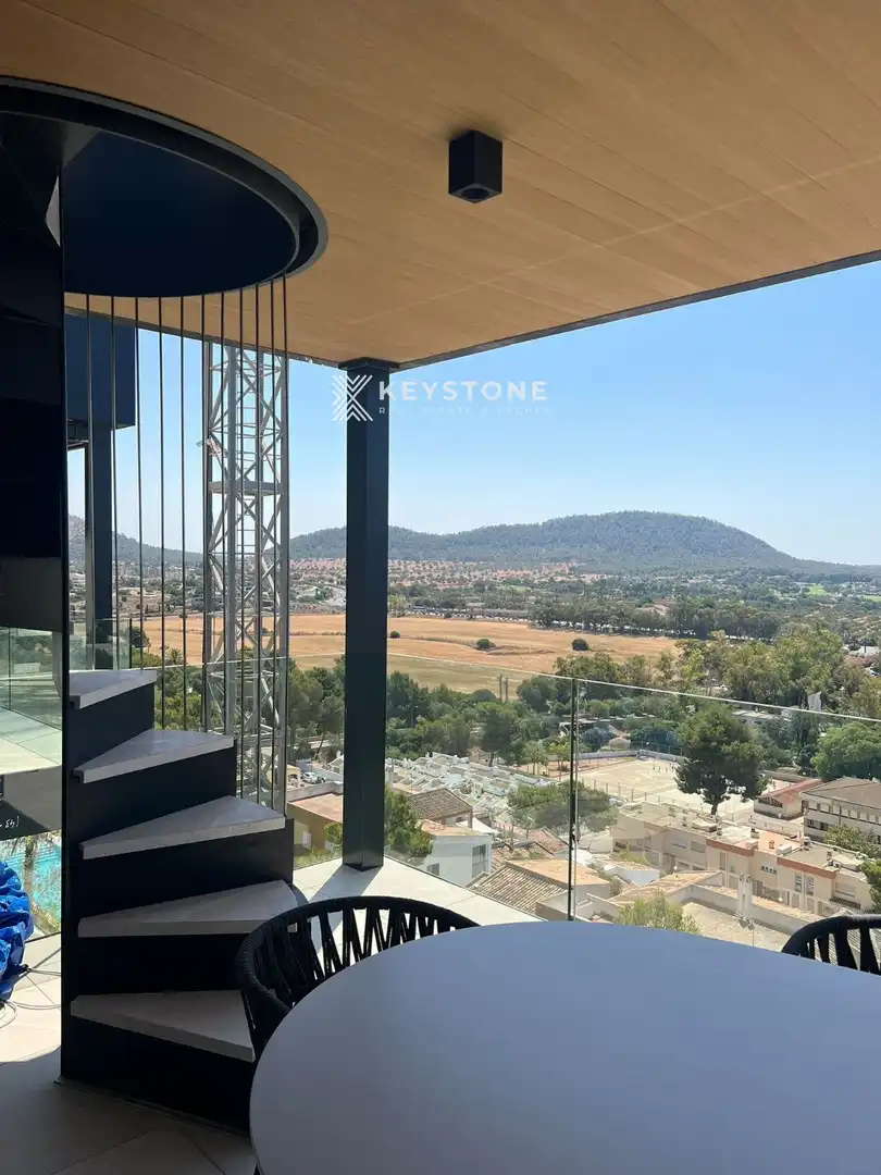 Terrace of Attic for rent in Calvià  with Air Conditioner, Swimming Pool and Furnished