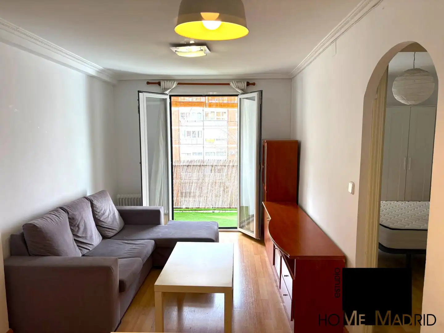 Sala de estar de Piso en venta en Madrid con Parquet, Terraza y Amueblado