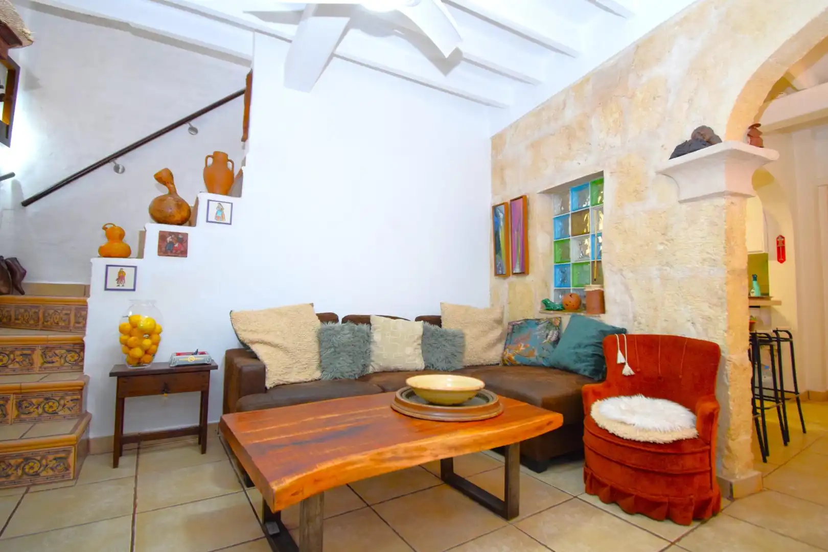 Wohnzimmer von Haus oder Chalet zum Verkauf in Muro mit Klimaanlage, Heizung und Privatgarten