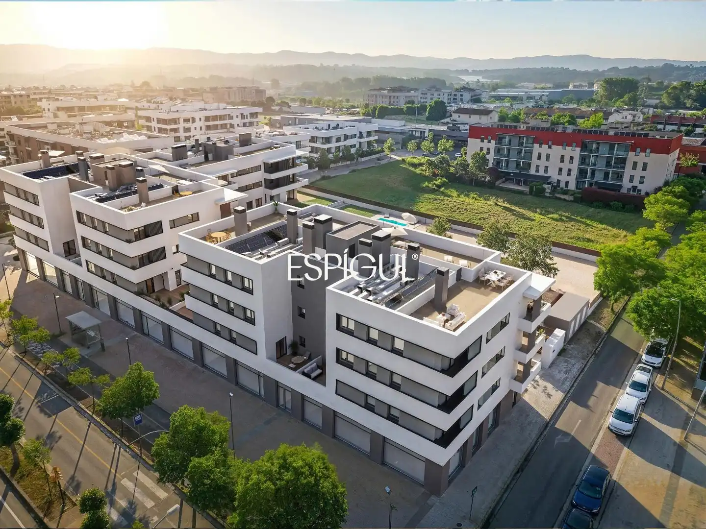 Exterior view of Flat for sale in Vilablareix  with Air Conditioner, Heating and Terrace