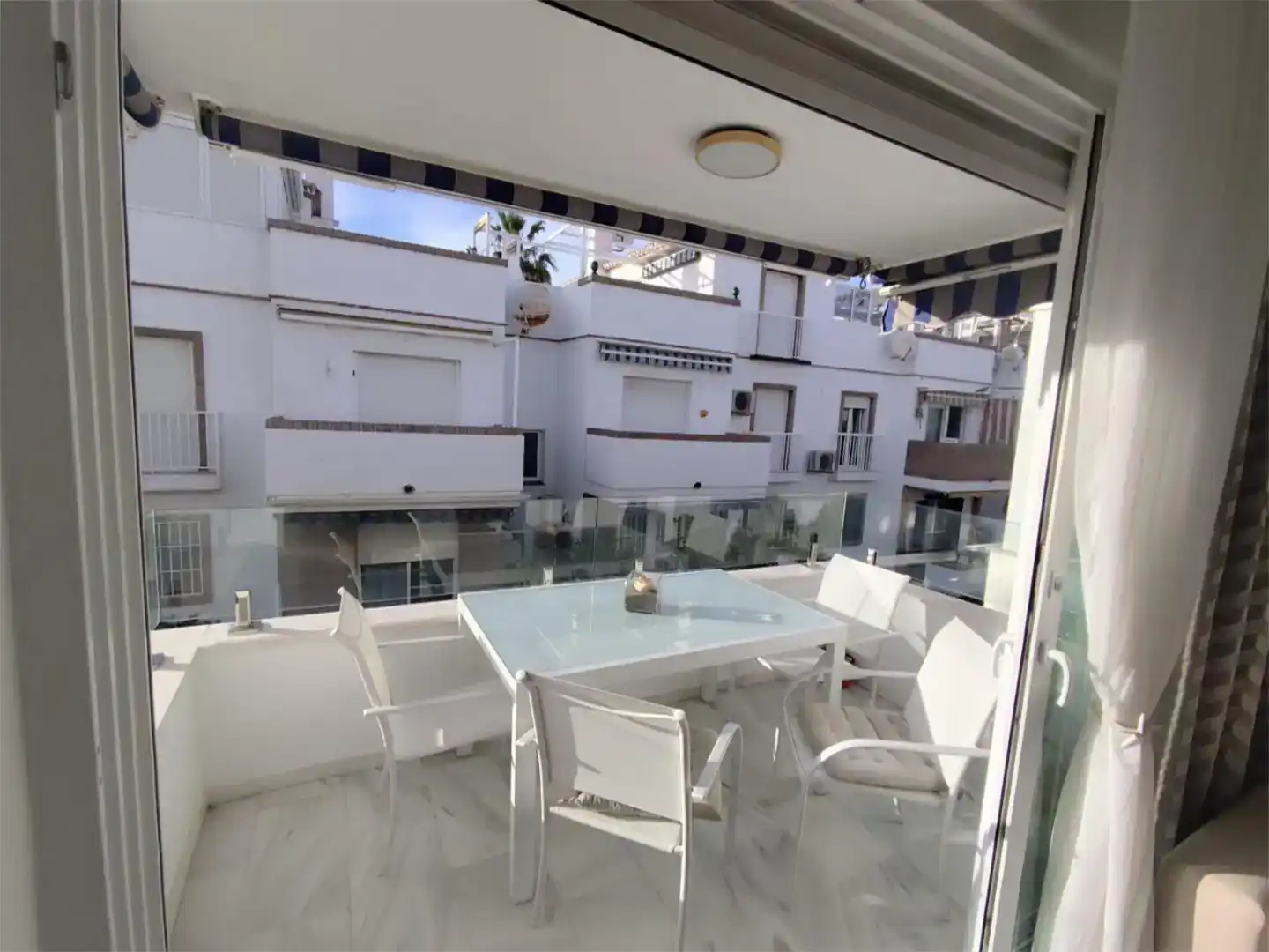 Terrassa de Dúplex de lloguer en Torrox amb Aire condicionat, Piscina i Moblat