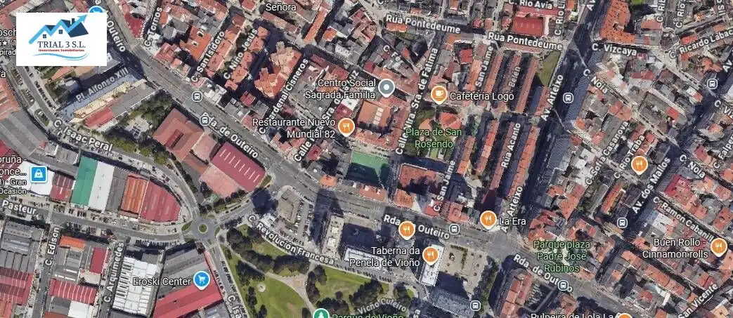 Exterior view of Flat for sale in A Coruña Capital 