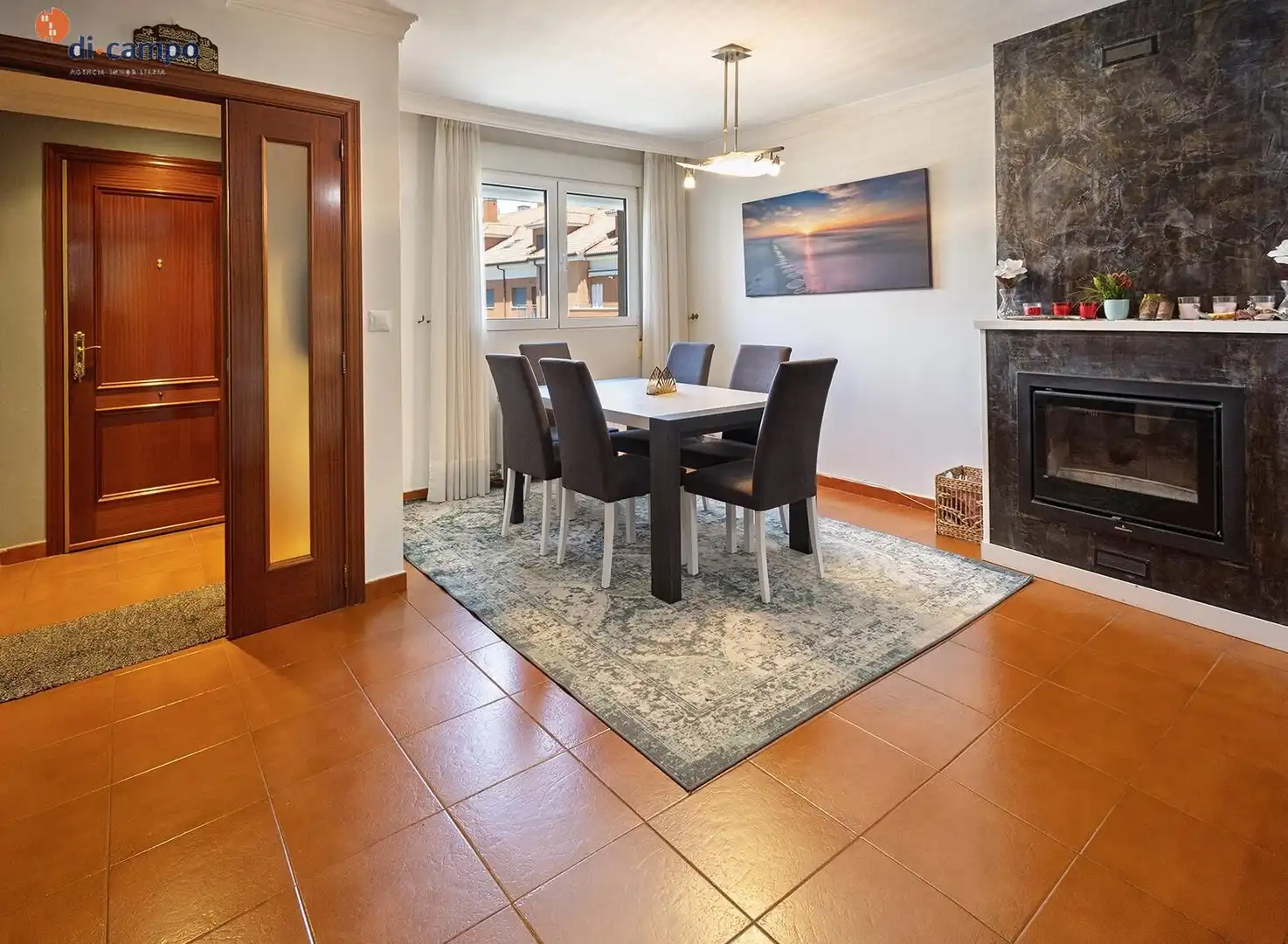 Comedor de Casa adosada en venta en Fuensaldaña con Calefacción
