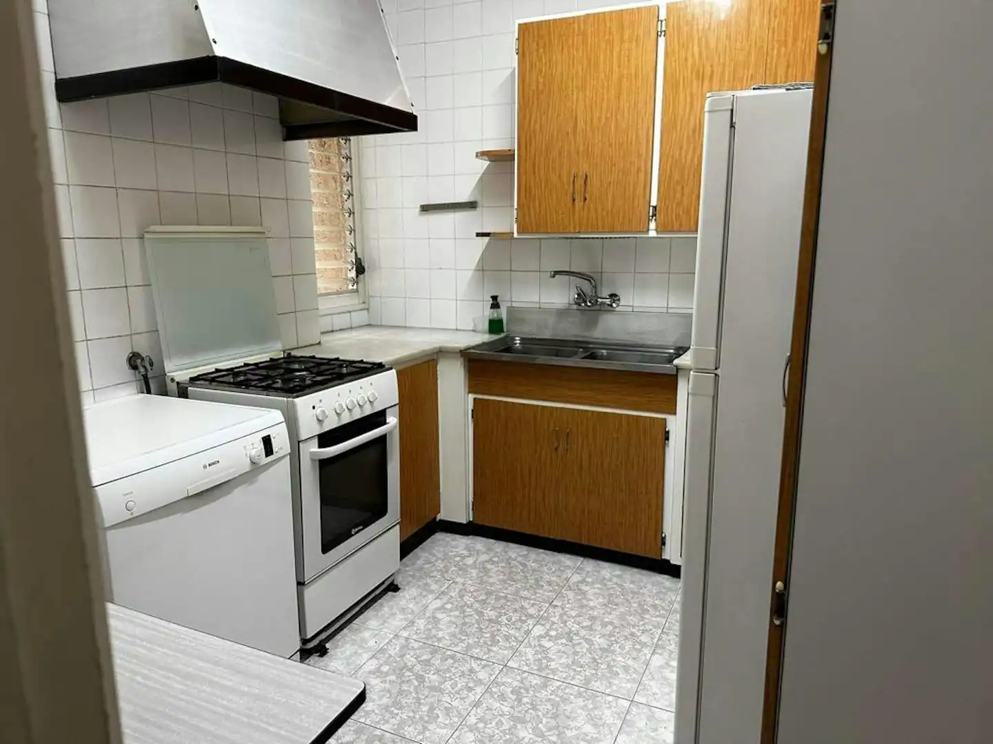 Küche von Wohnung zur untervermieten in Barcelona mit Heizung, Möbliert und Waschmaschine