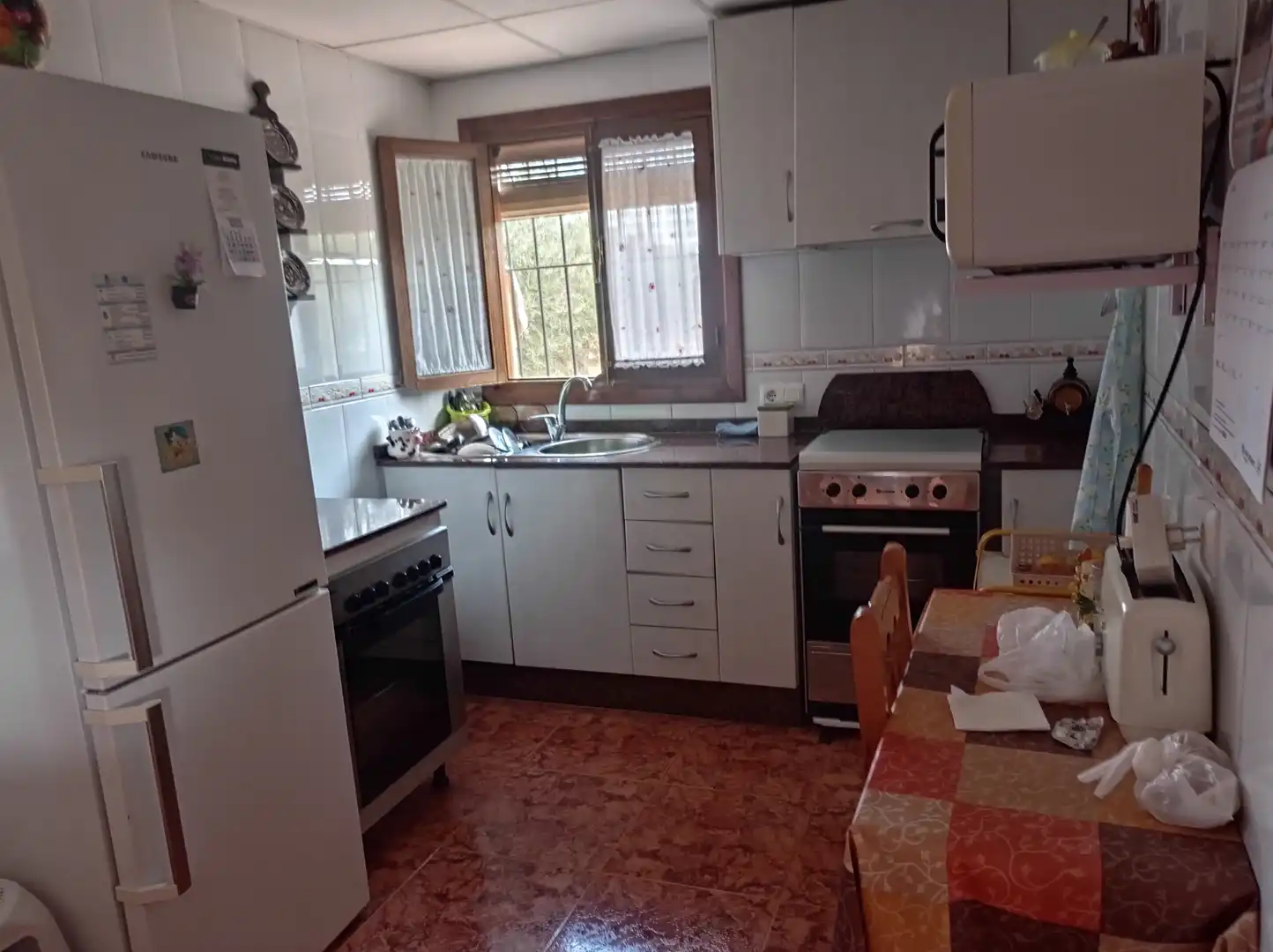 Cocina de Finca rústica en venta en Fuente Álamo de Murcia con Calefacción, Jardín privado y Piscina