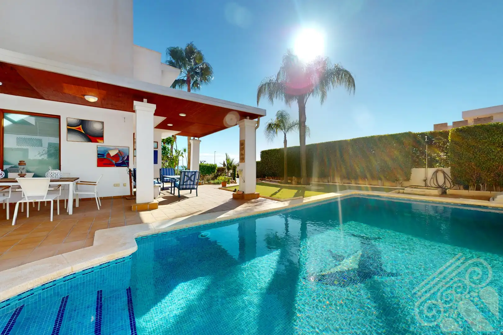 Piscina de Casa o chalet en venta en Mojácar con Aire acondicionado, Jardín privado y Parquet