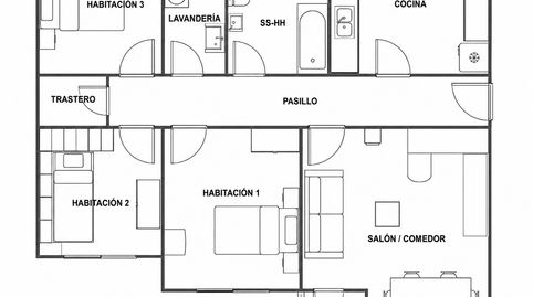 Foto 2 de Piso en venta en Ledrada, Salamanca