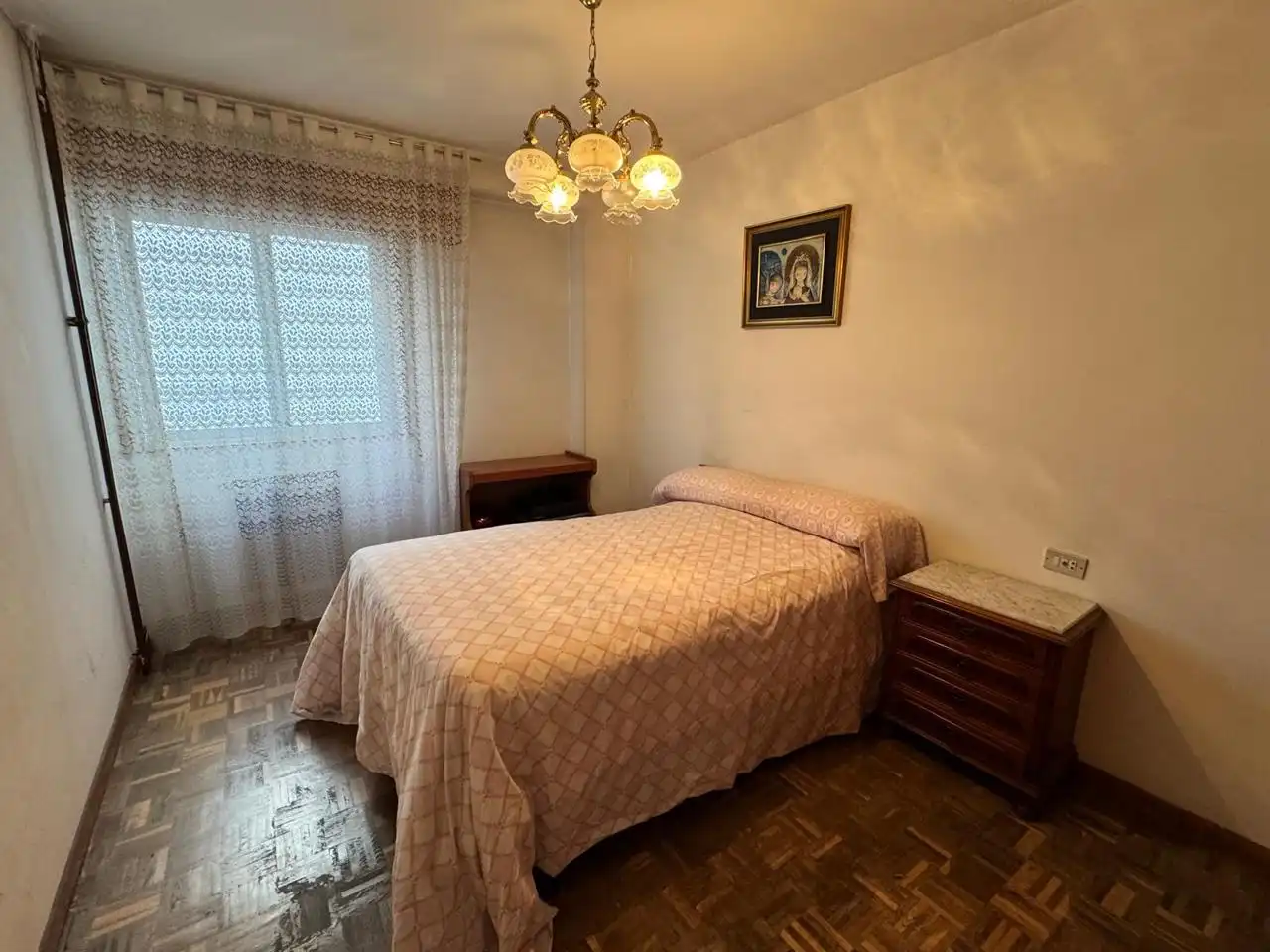 Schlafzimmer von Wohnung zum Verkauf in A Coruña Capital  mit Heizung, Parkett und Terrasse