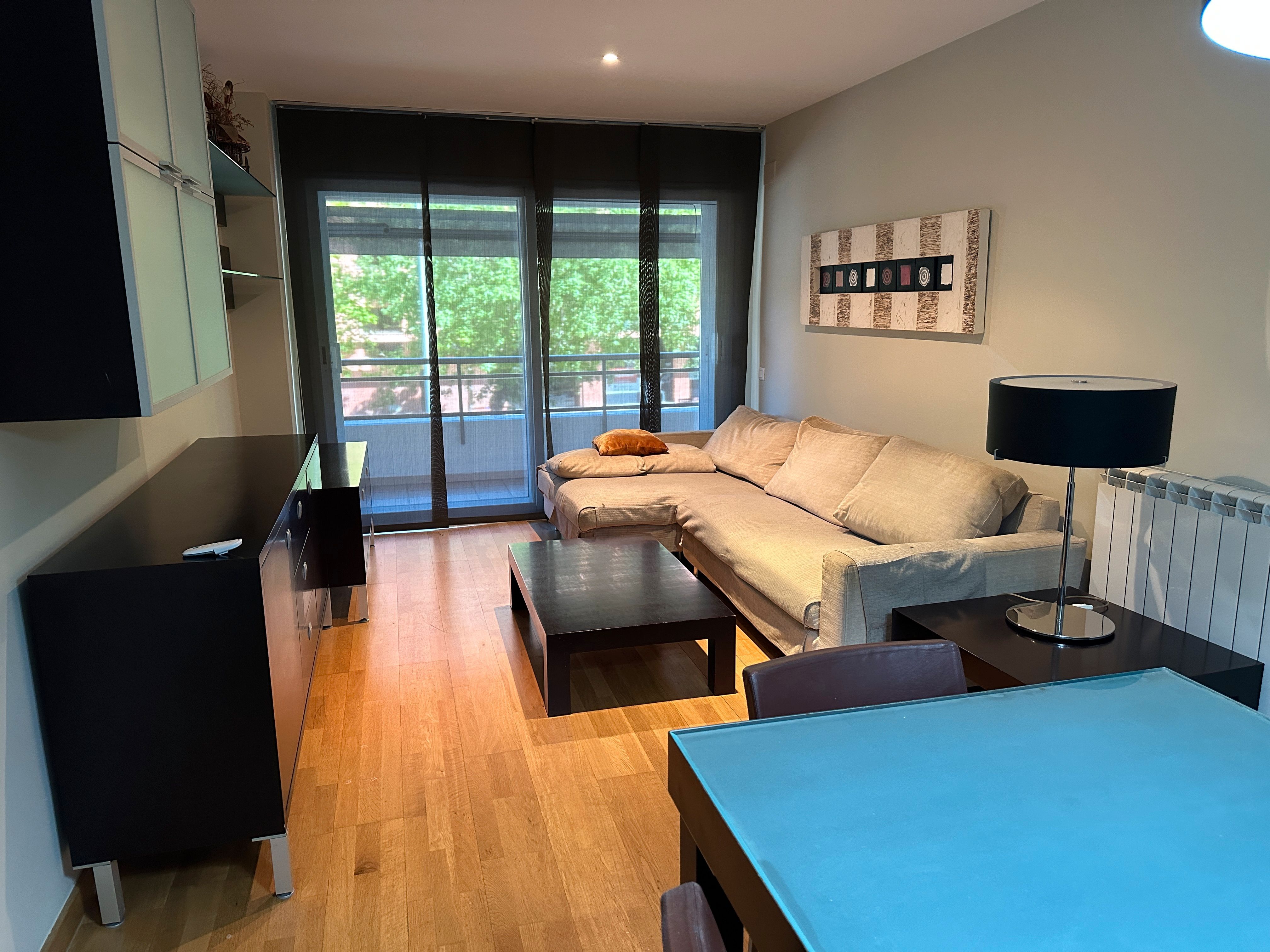 Living room of Flat to rent in  Lleida Capital  with Air Conditioner, Heating and Parquet flooring