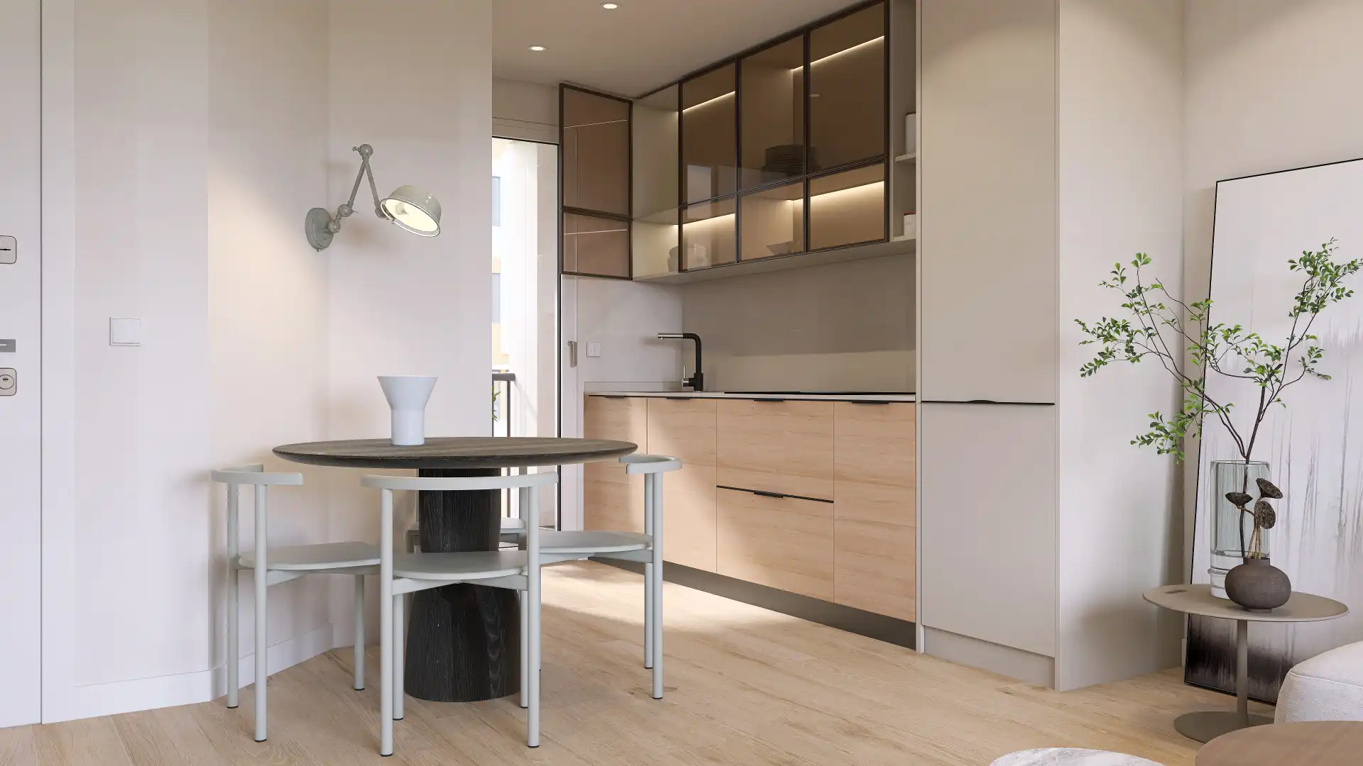 Küche von Dachboden zum Verkauf in Salamanca mit Heizung, Parkett und Terrasse