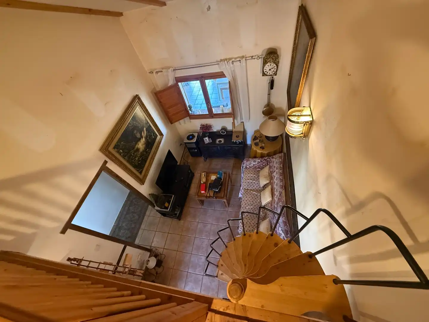 Sala de estar de Casa o chalet en venta en Escatrón con Jardín privado, Amueblado y Lavadora